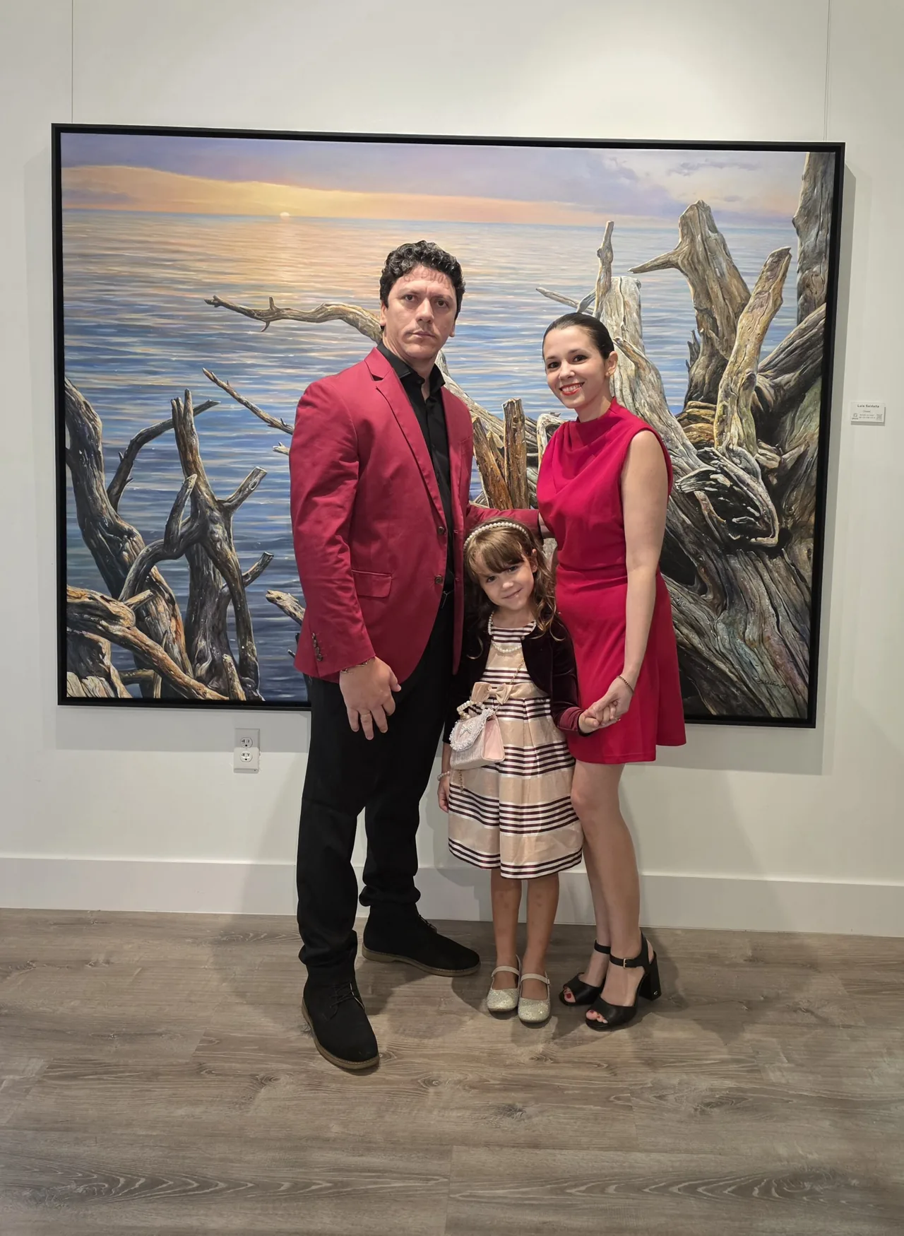 Luis Alberto Saldaña, in the gallery, 2025