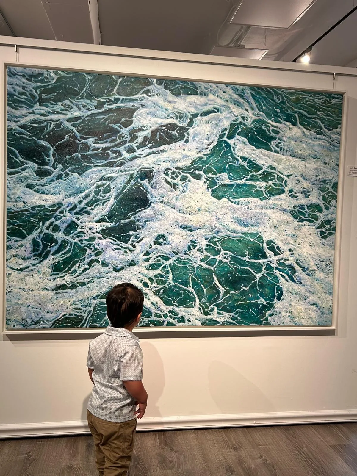 Luis Alberto Saldaña, in the gallery, 2025