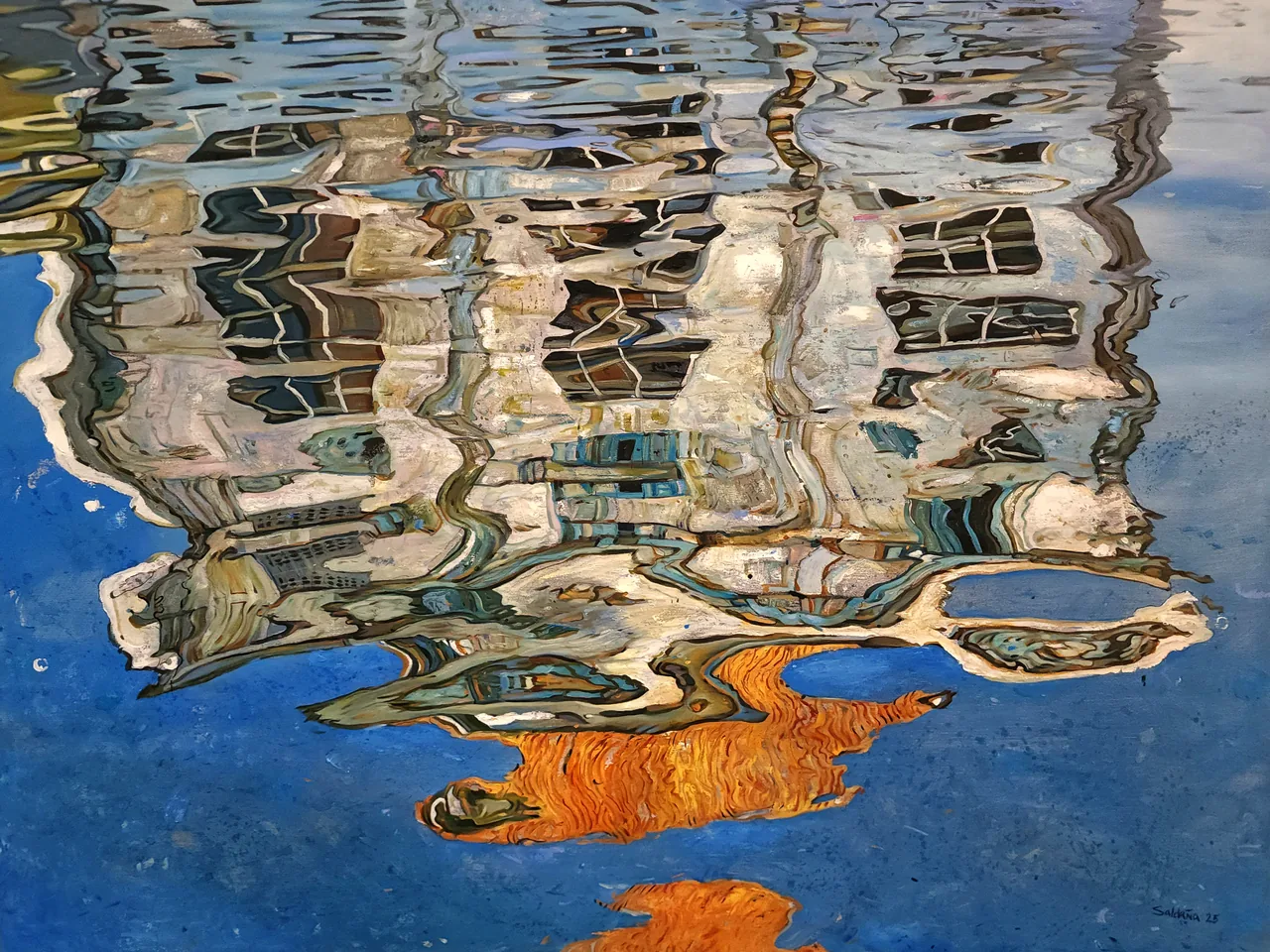 Untitled, 2025, oil on canvas — painting by Luis Alberto Saldaña
