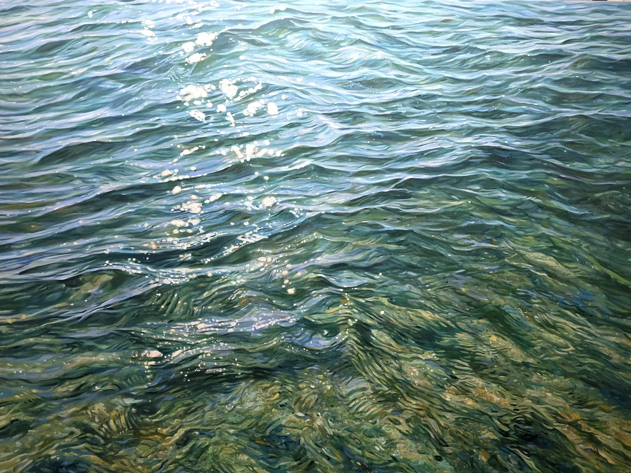 Brightness II, 2025, oil on canvas — painting by Luis Alberto Saldaña