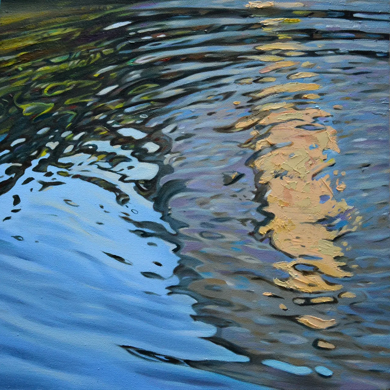 Façade II, 2017, oil on canvas — painting by Luis Alberto Saldaña