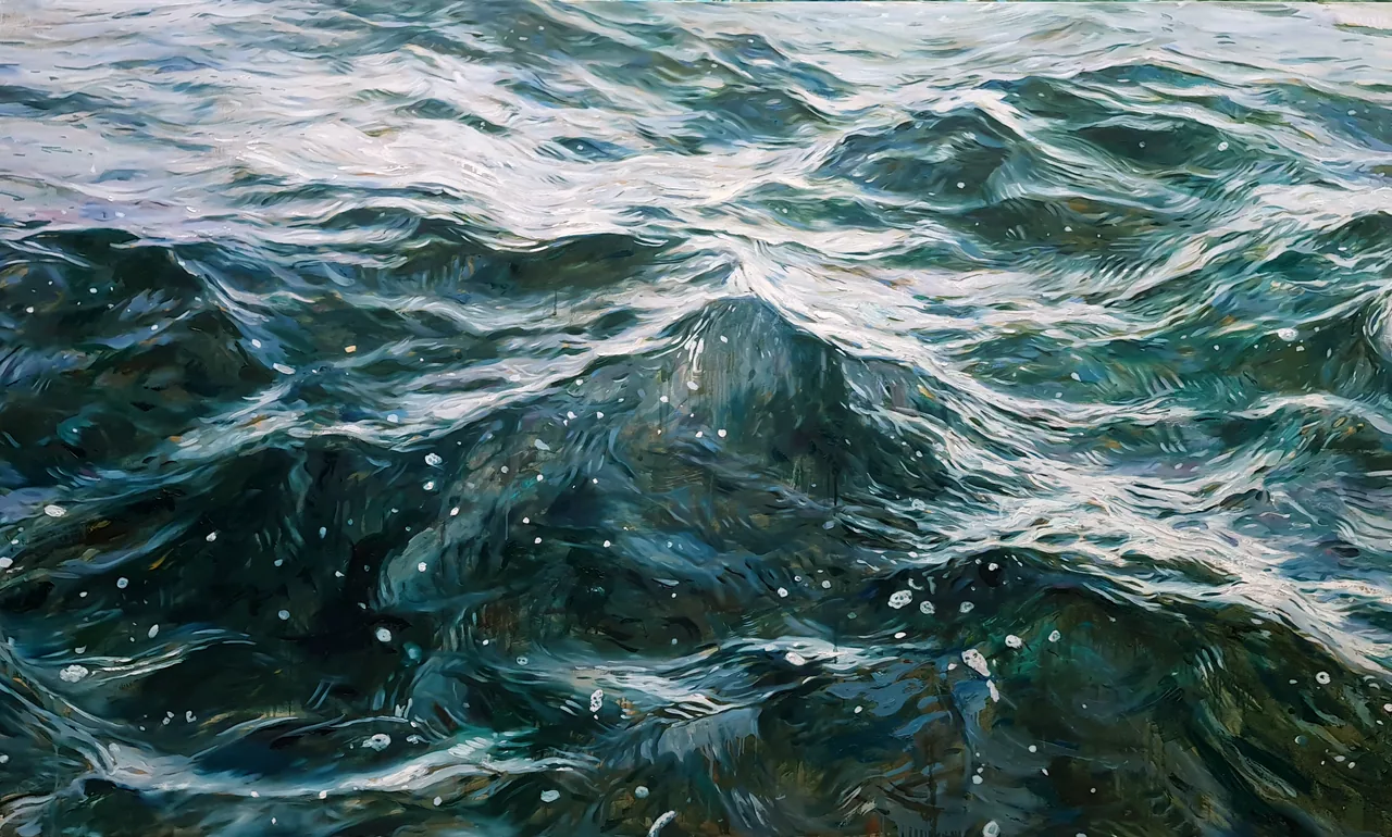 Untitled, 2023, oil on canvas — painting by Luis Alberto Saldaña
