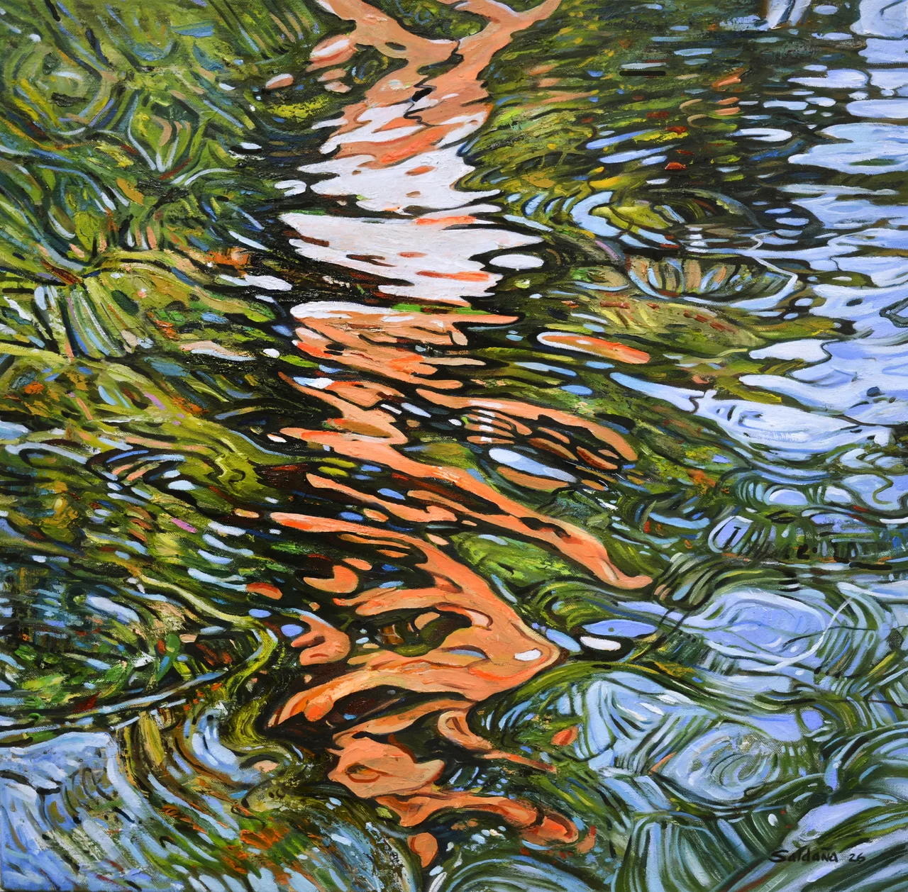 Untitled, 2026, oil on canvas — painting by Luis Alberto Saldaña