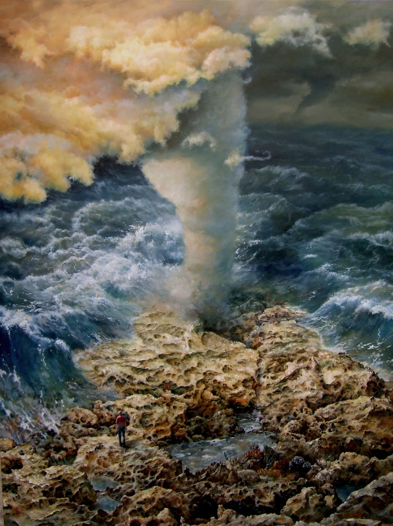 South Wind, 2014–2015, oil on canvas — painting by Luis Alberto Saldaña