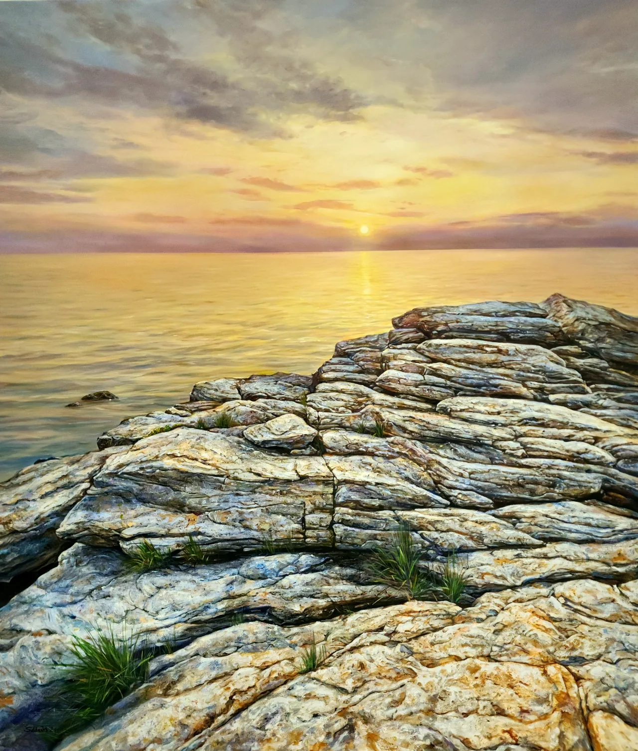 Dawn Light, 2024, oil on canvas — painting by Luis Alberto Saldaña