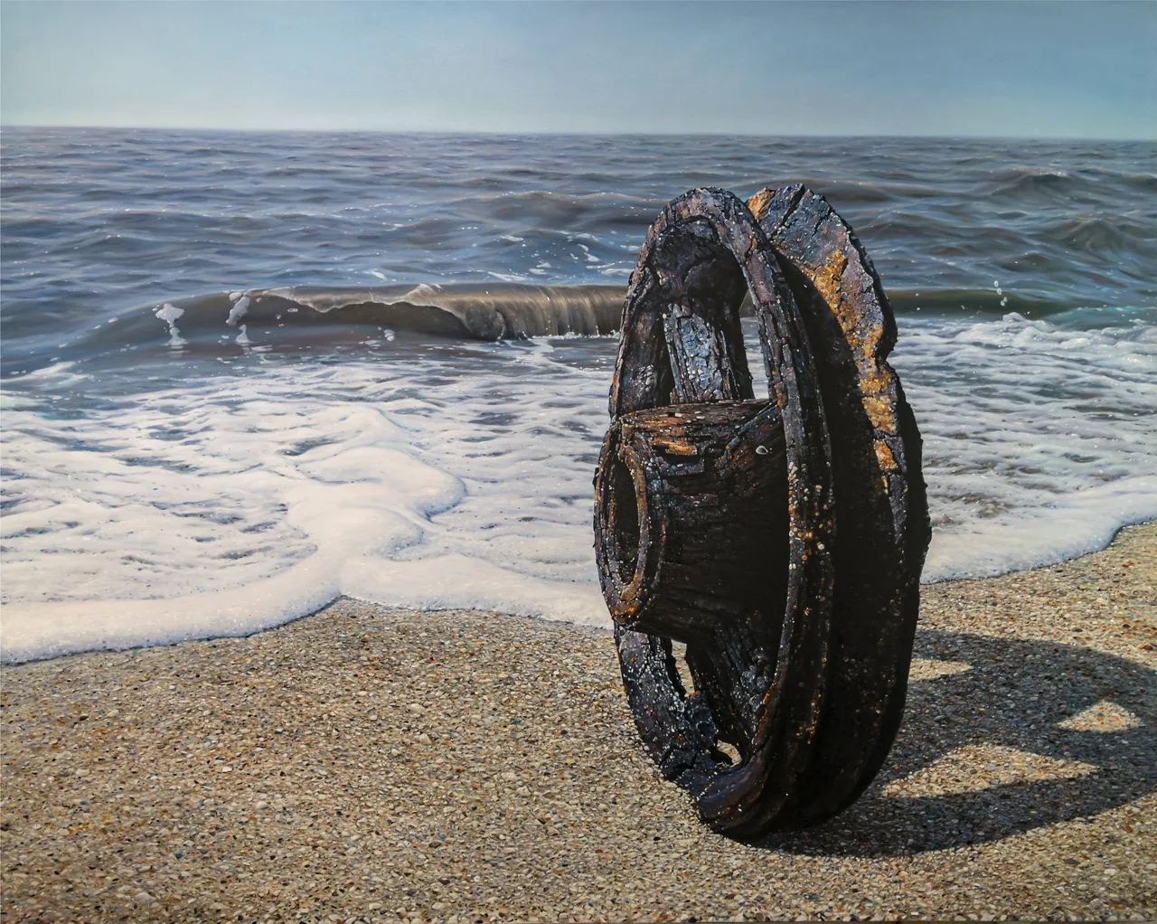 Martyrdom, 2021, oil on canvas — painting by Luis Alberto Saldaña