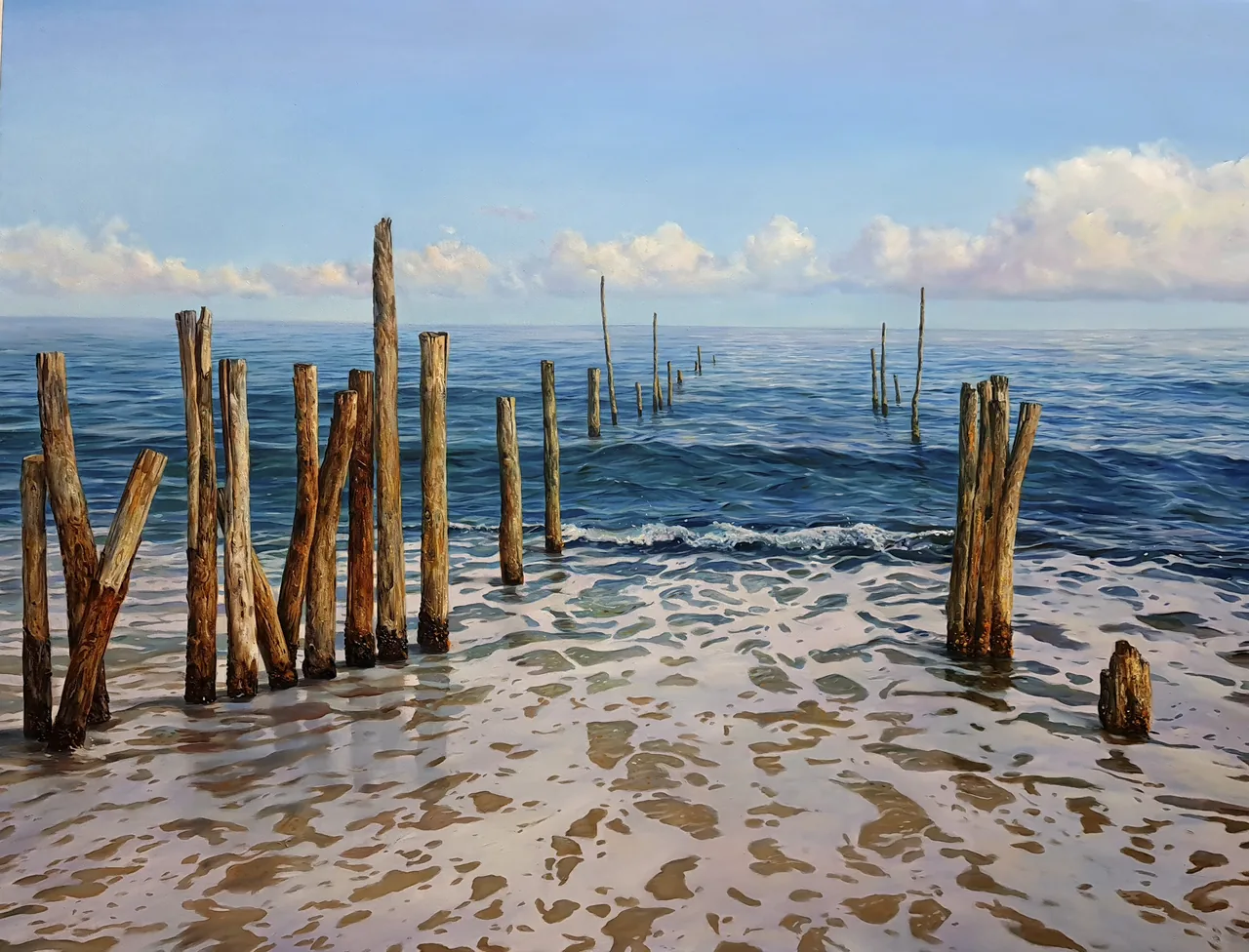 Untitled, 2023, oil on canvas — painting by Luis Alberto Saldaña