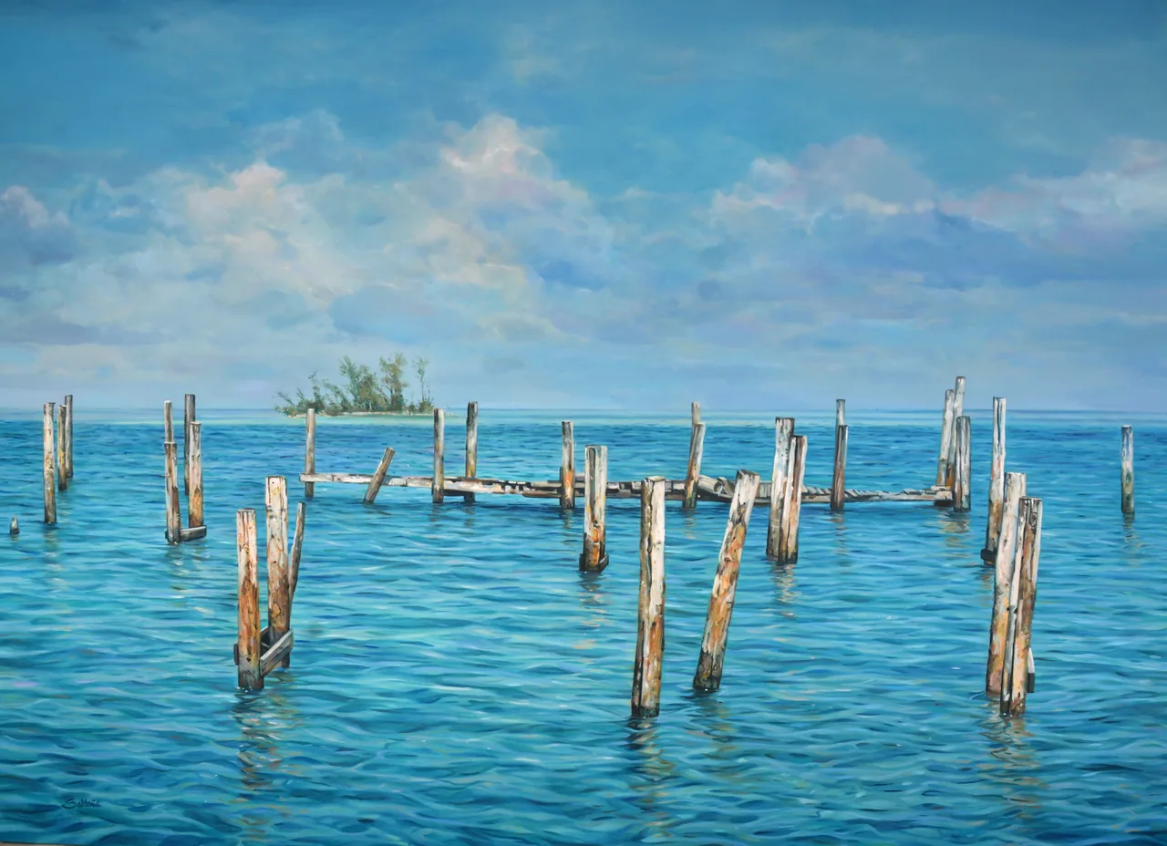 Untitled, 2022, oil on canvas — painting by Luis Alberto Saldaña