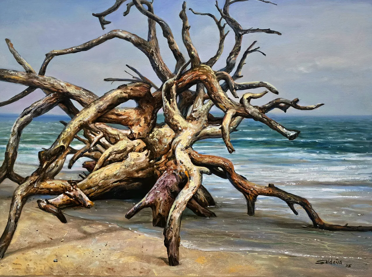 Untitled, 2025, oil on canvas — painting by Luis Alberto Saldaña