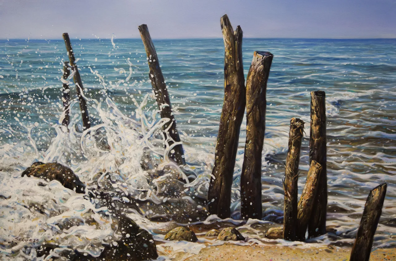 Untitled, 2025, oil on canvas — painting by Luis Alberto Saldaña