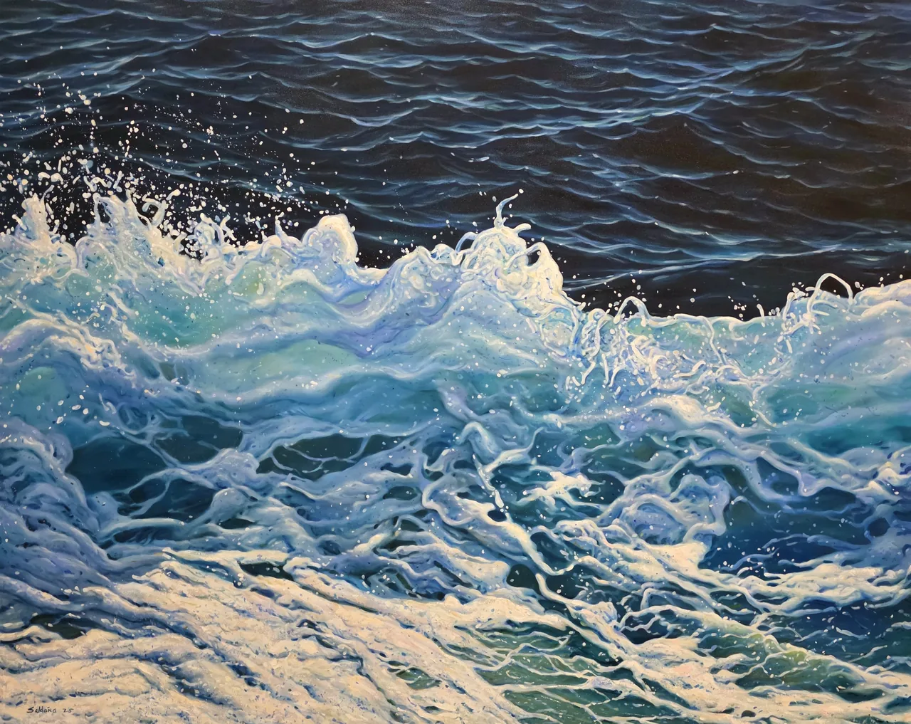 Untitled, 2025, oil on canvas — painting by Luis Alberto Saldaña