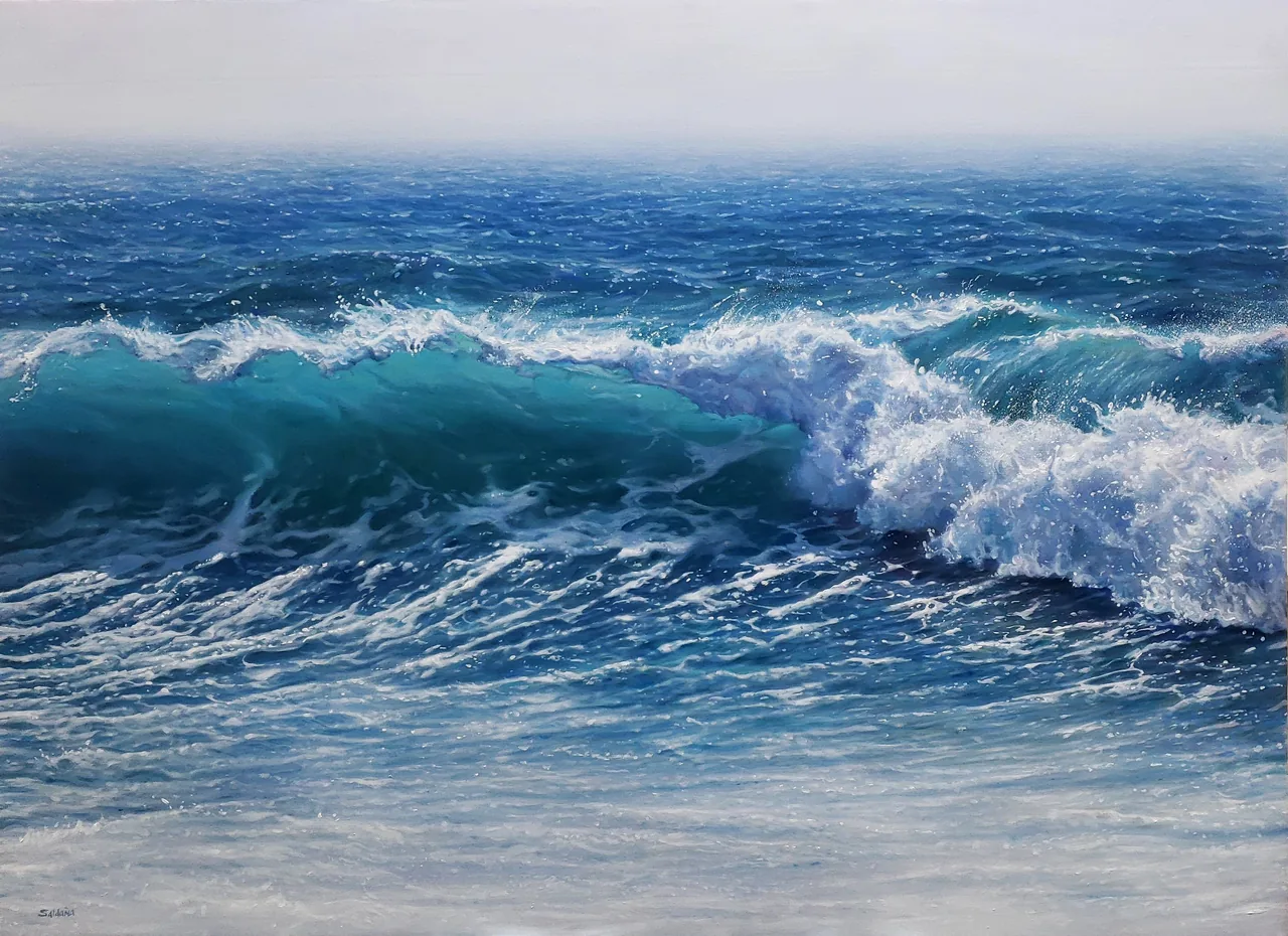Untitled, 2019, oil on canvas — painting by Luis Alberto Saldaña