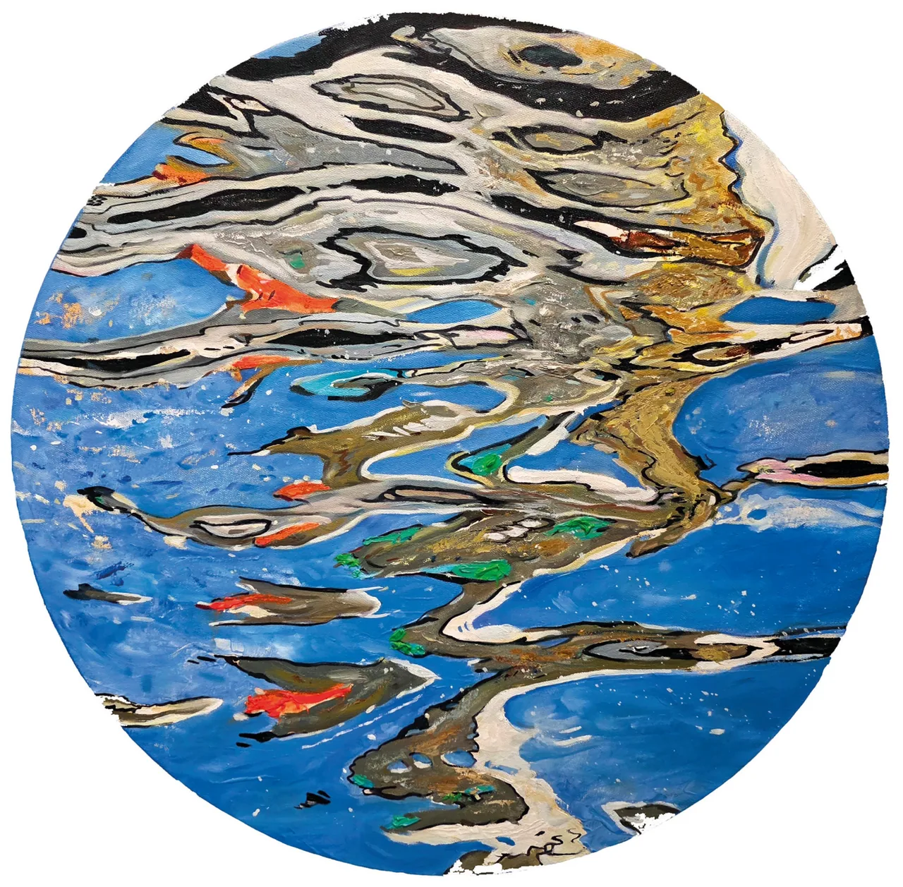 Liquid Memory, 2026, oil on canvas — painting by Luis Alberto Saldaña