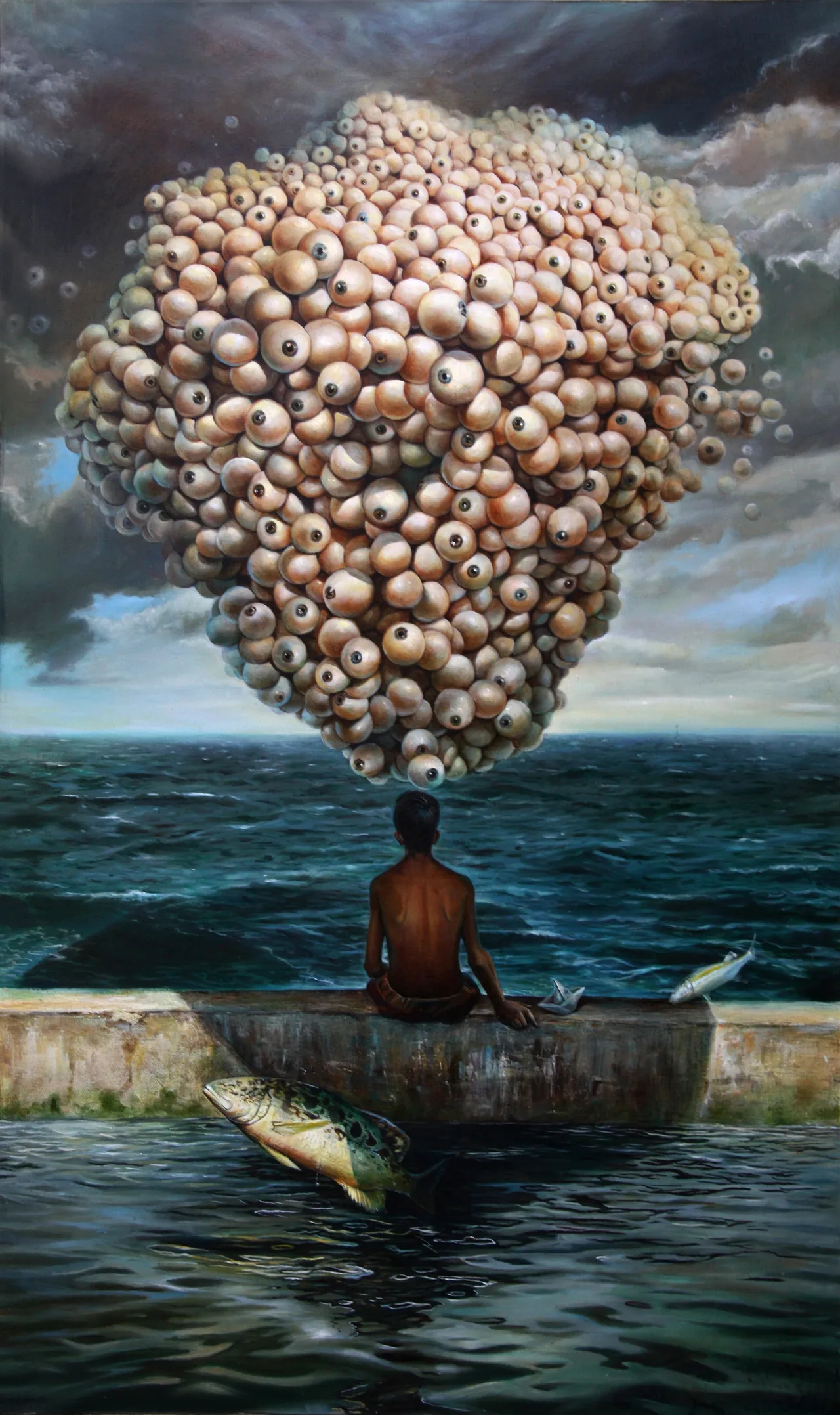 Sin título, 2006, óleo sobre lienzo — pintura de Luis Alberto Saldaña