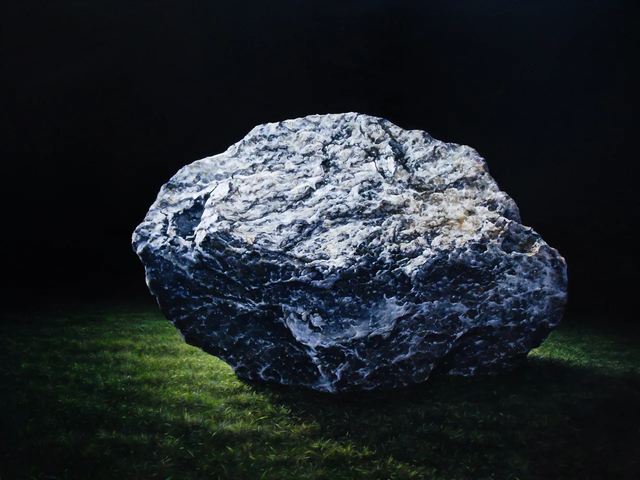 Lunar, 2016, oil on canvas — painting by Luis Alberto Saldaña