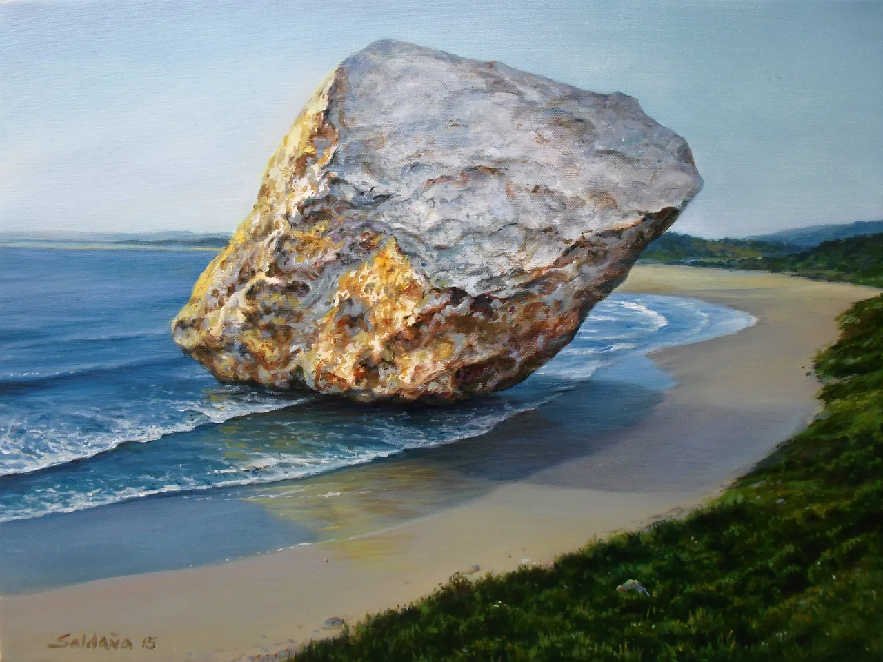 Untitled, 2015–2016, oil on canvas — painting by Luis Alberto Saldaña