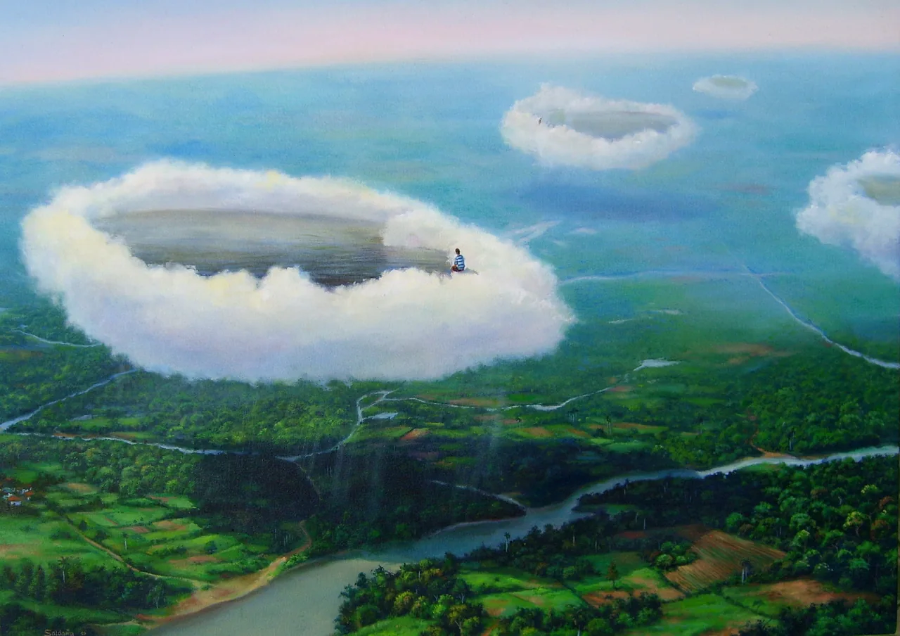 The Great Valley, 2008–2011, oil on canvas — painting by Luis Alberto Saldaña