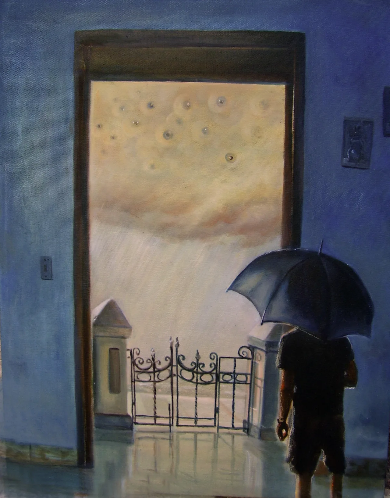 Interior II, 2008–2011, oil on canvas — painting by Luis Alberto Saldaña