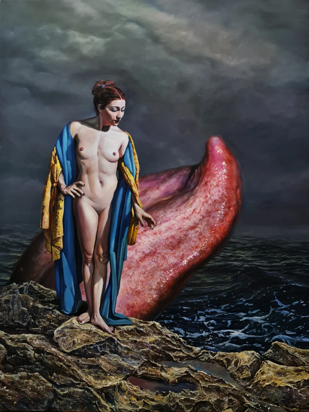 Untitled, 2023, oil on canvas — painting by Luis Alberto Saldaña
