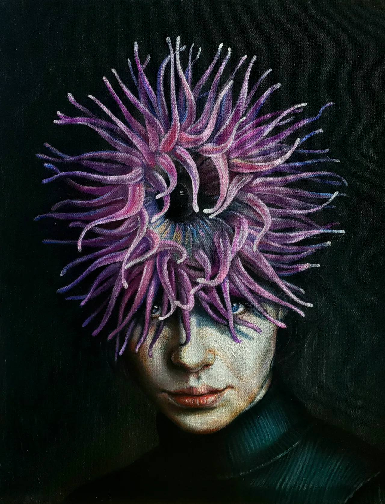Untitled, 2023, oil on canvas — painting by Luis Alberto Saldaña