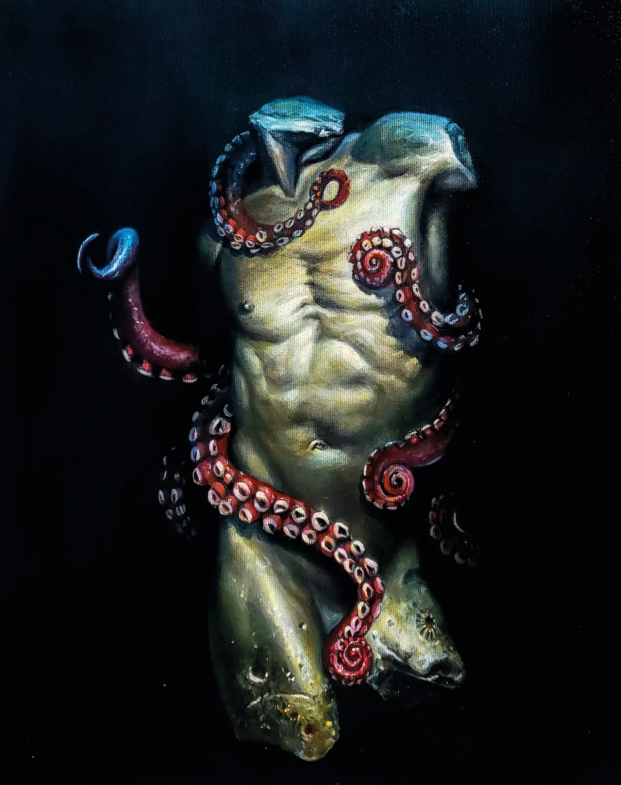 Untitled, 2023, oil on canvas — painting by Luis Alberto Saldaña