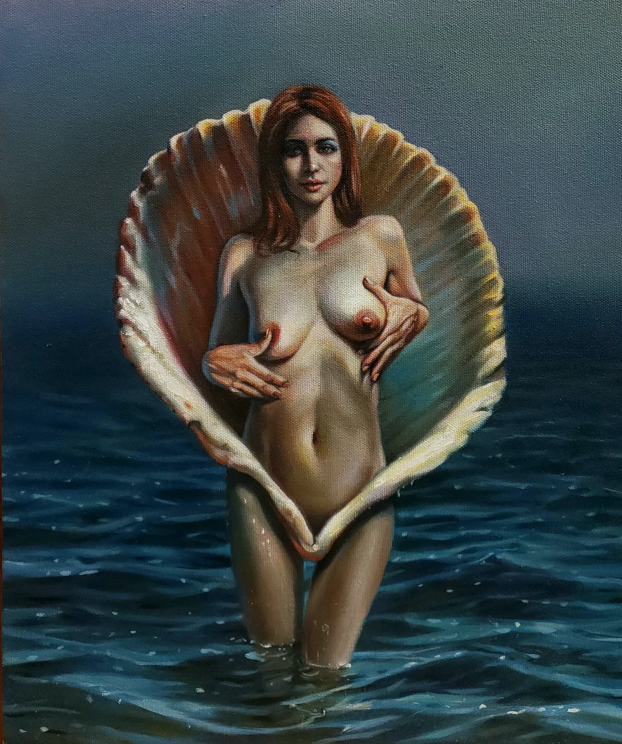 Venus, 2022, oil on canvas — painting by Luis Alberto Saldaña