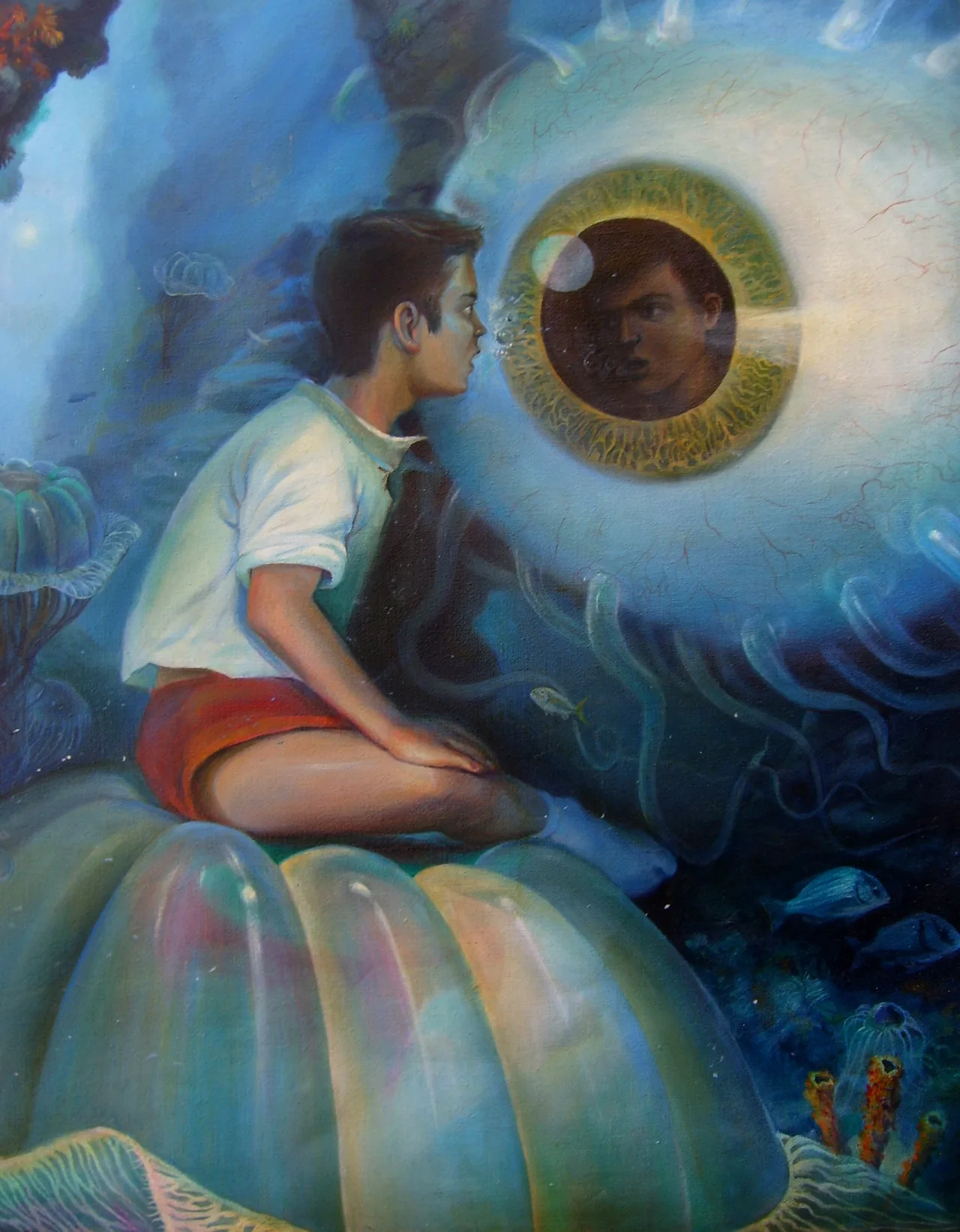 Mirror, 2005–2006, oil on canvas — painting by Luis Alberto Saldaña