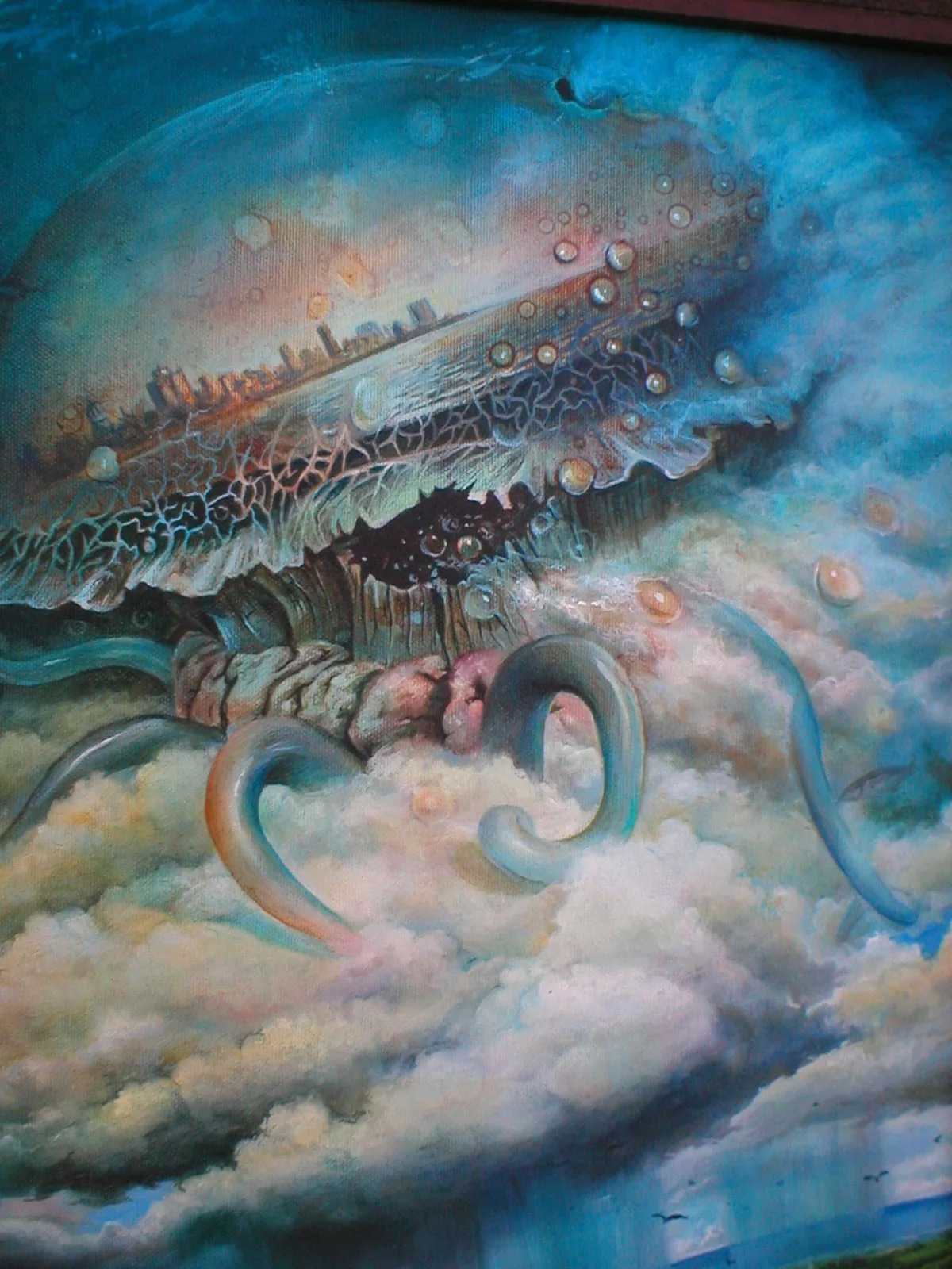 Jellyfish II, 2005–2006, oil on canvas — painting by Luis Alberto Saldaña